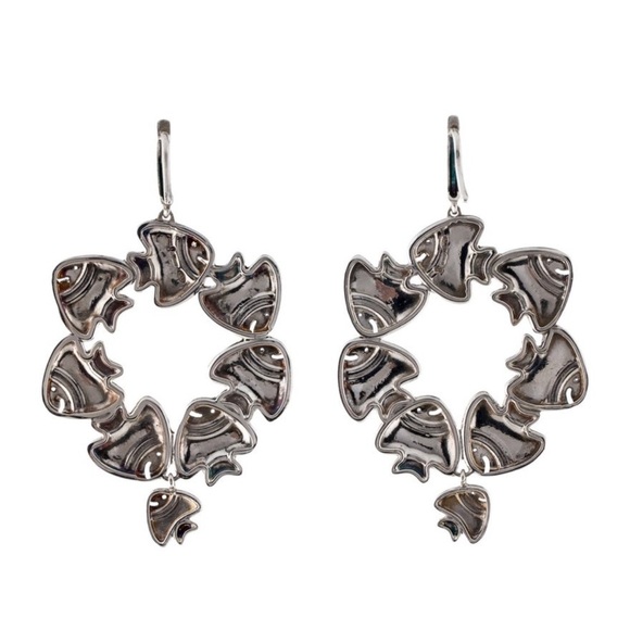 Chantecler Fish Hoop Earrings - Picture 3 of 3